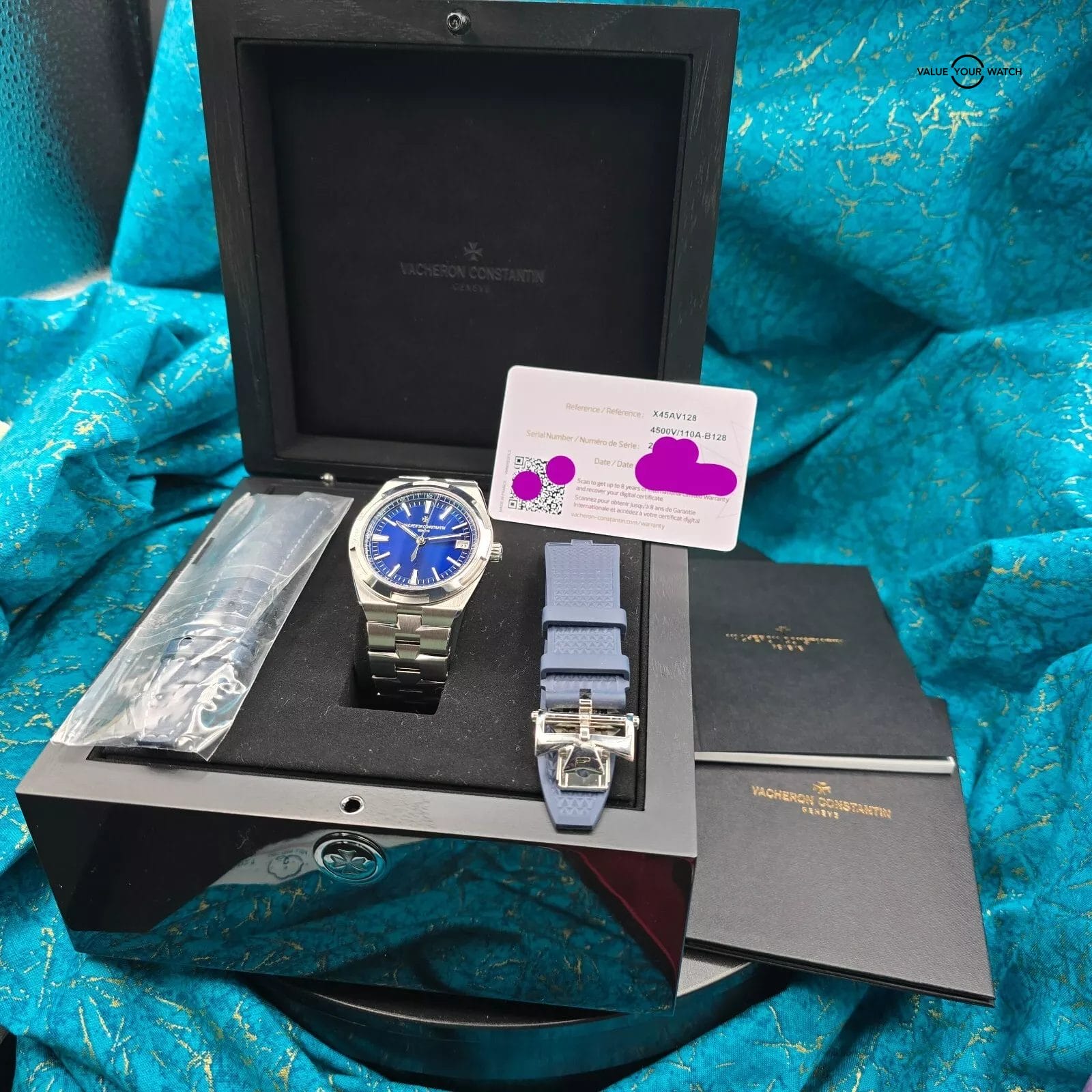 Vacheron Constantin Overseas Blue dial, ref. 4500v. 2022 full set! - Image 6