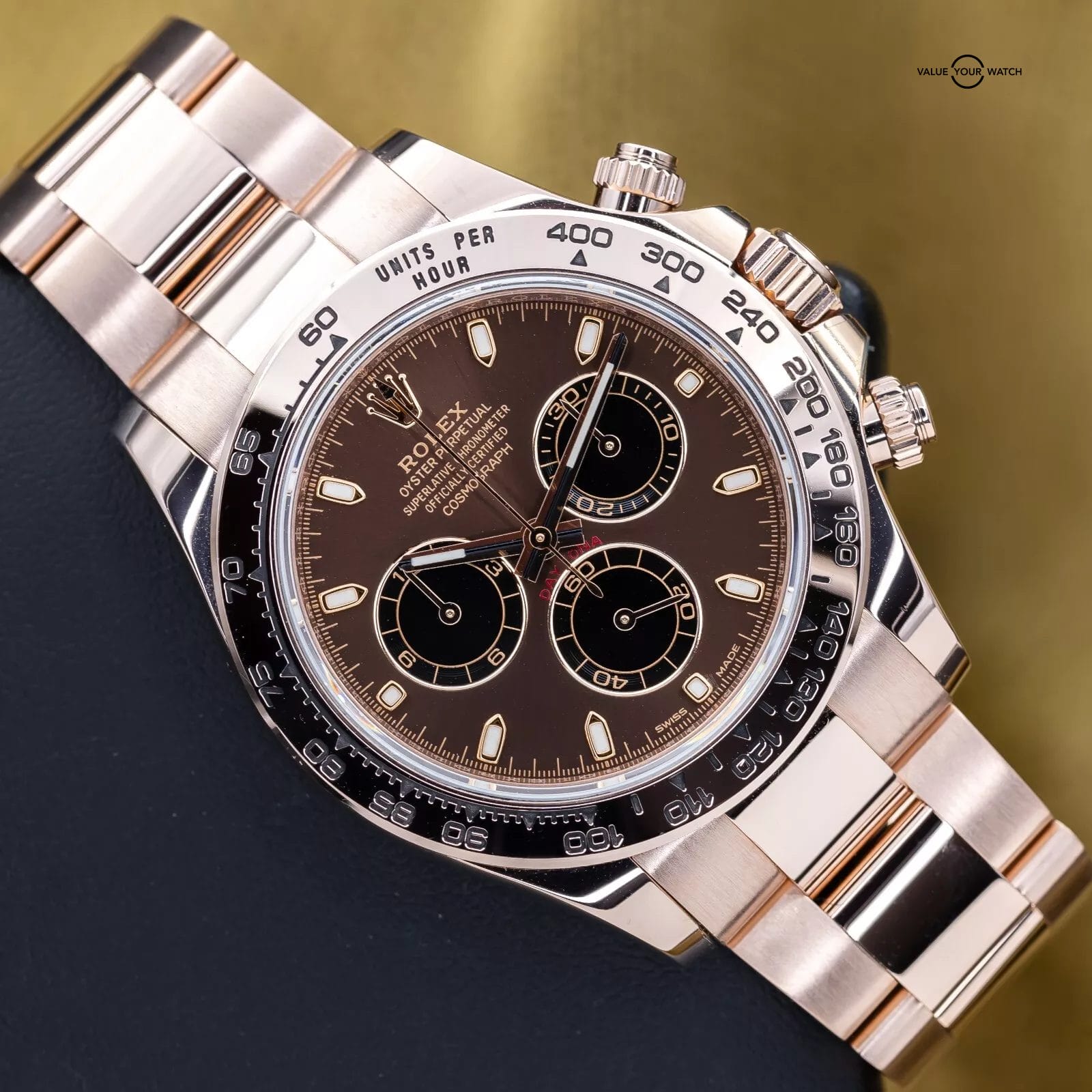 Rolex Daytona Cosmograph Rose Gold Chocolate Dial – 116505 MINT Complete Set