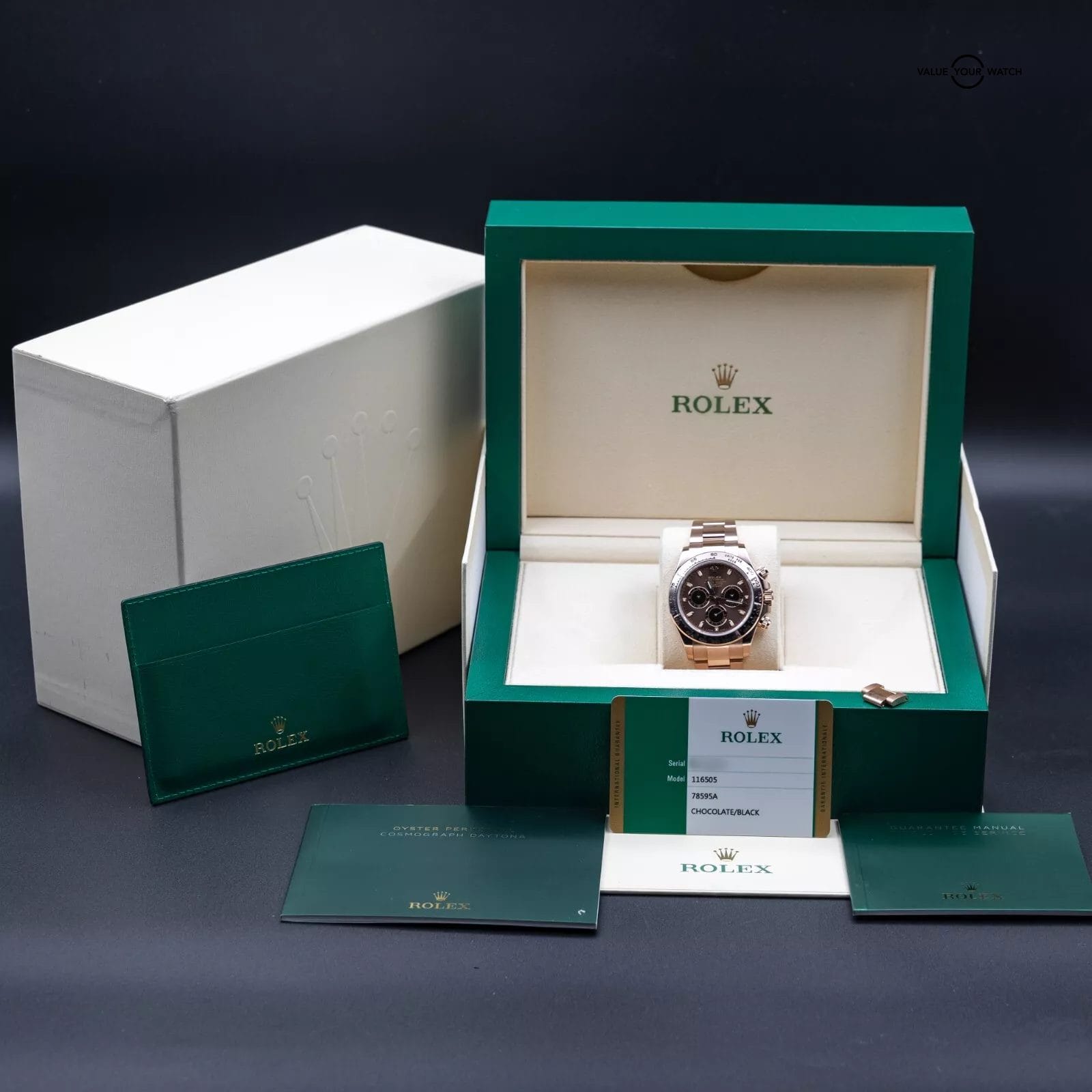 Rolex Daytona Cosmograph Rose Gold Chocolate Dial – 116505 MINT Complete Set - Image 15