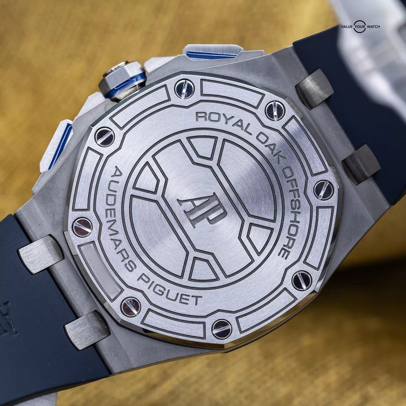 Audemars Piguet Royal Oak Offshore Chronograph 42mm Blue AP 26480ti Full Set - Image 8