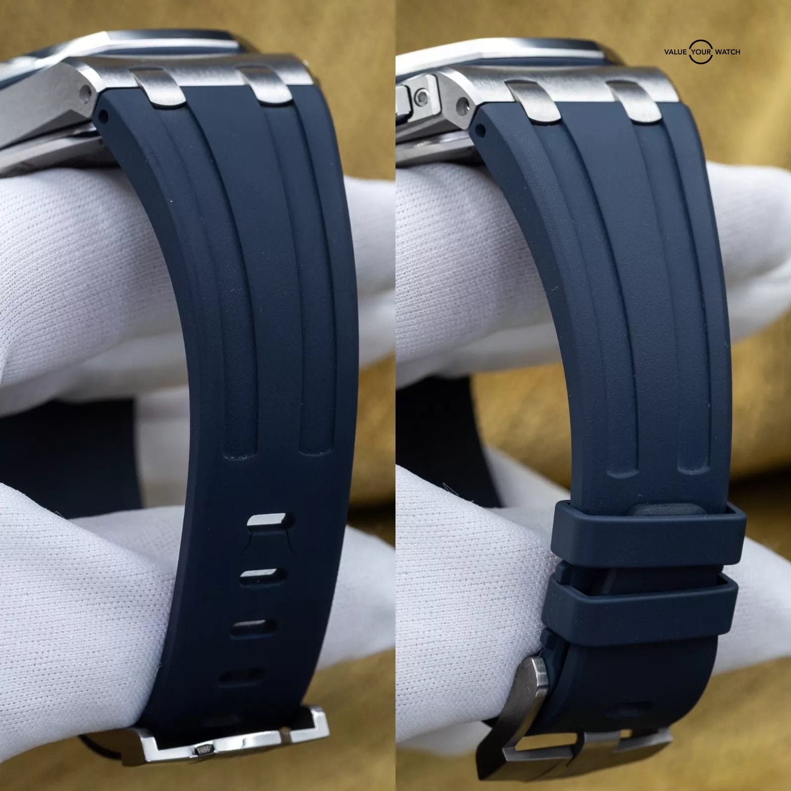 Audemars Piguet Royal Oak Offshore Chronograph 42mm Blue AP 26480ti Full Set - Image 13