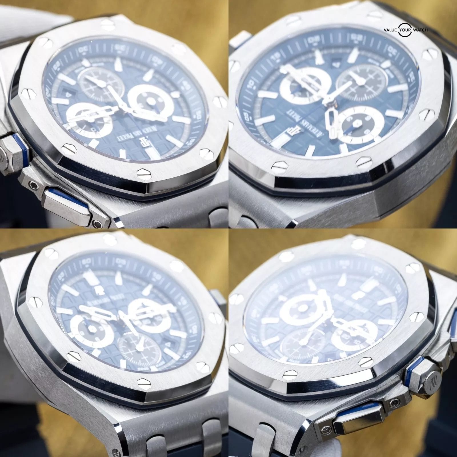 Audemars Piguet Royal Oak Offshore Chronograph 42mm Blue AP 26480ti Full Set - Image 14