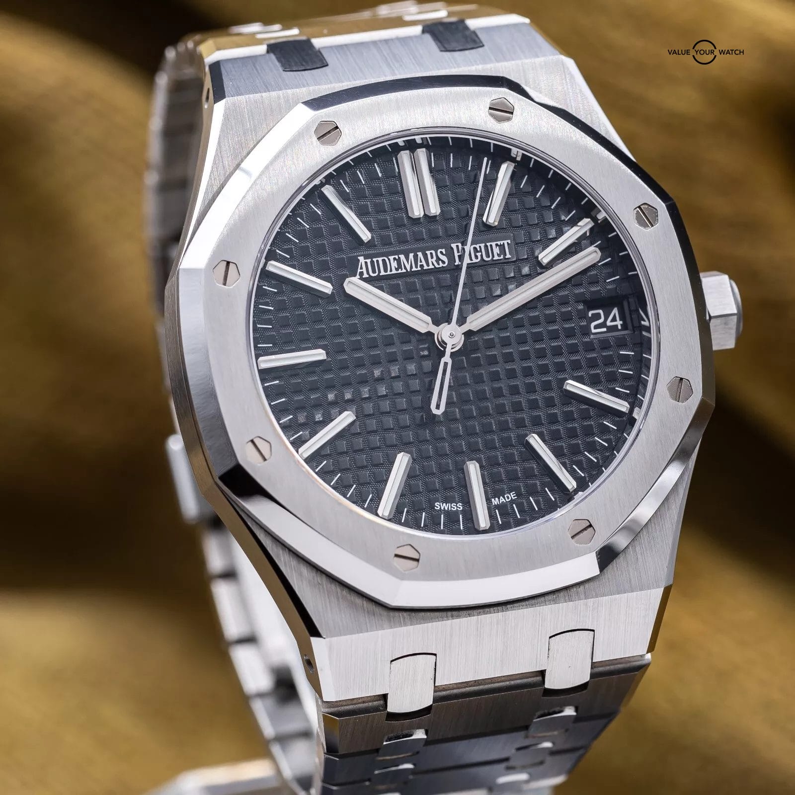 2023 Audemars Piguet Royal Oak Stainless Steel Black Dial 41mm 15510ST Full Set - Image 16