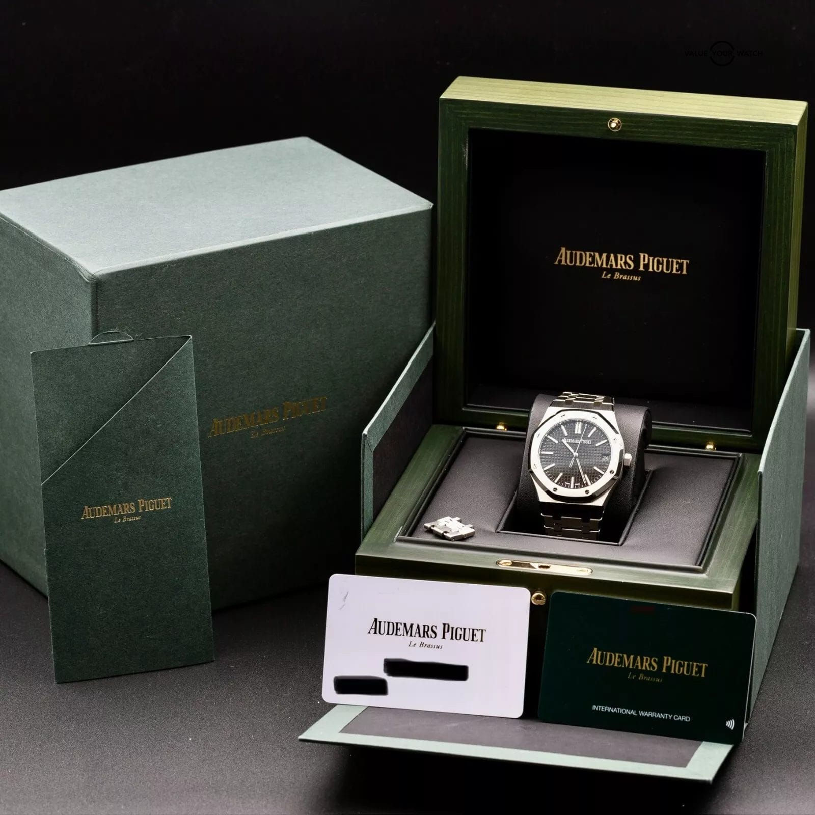 2023 Audemars Piguet Royal Oak Stainless Steel Black Dial 41mm 15510ST Full Set - Image 17