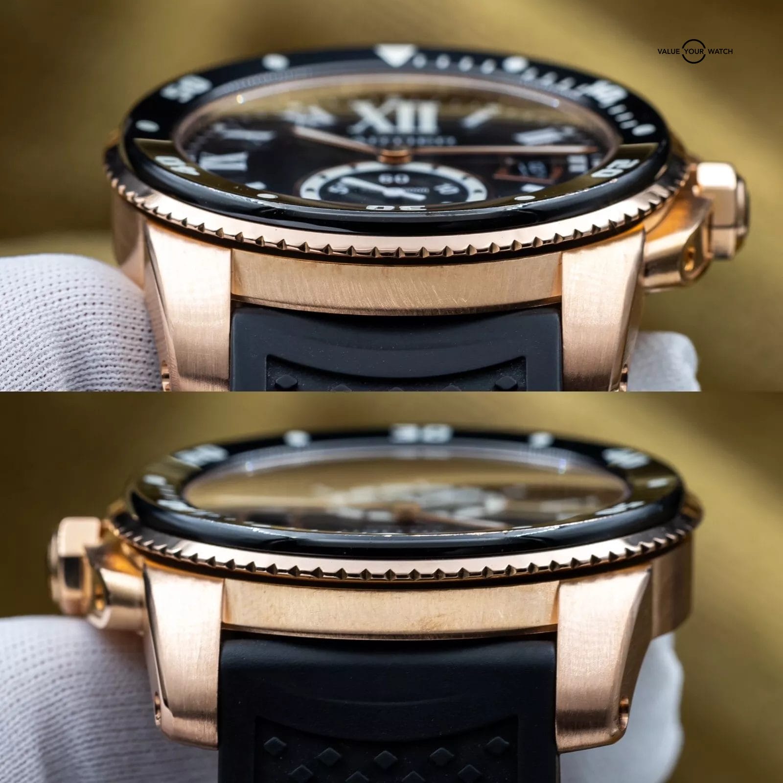 Cartier Calibre de Cartier Diver Rose Gold Black Dial 42mm W7100052 Full Set - Image 13