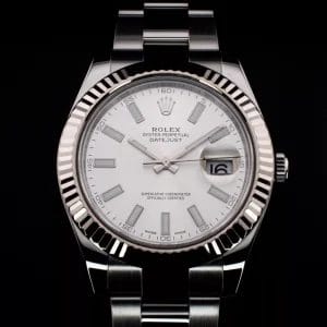 Rolex Datejust II Men’s 41mm Silver Stick Dial with Stickers, Ref 116334 w/ B&P