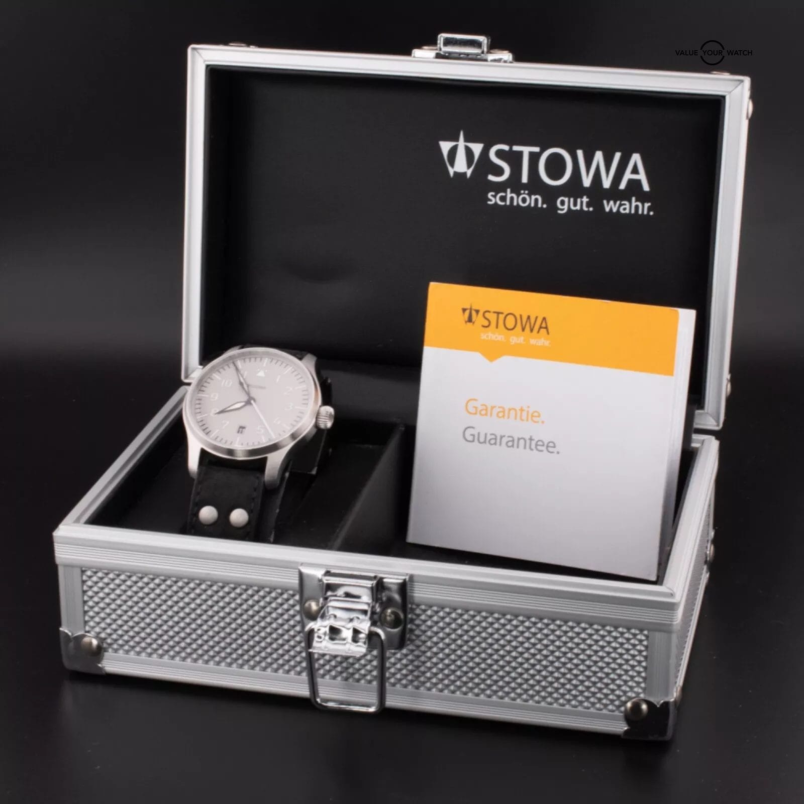 Stowa Flieger Classic 40 Ikarus – 40mm Titanium Dial Pilot Watch with B&P - Image 5
