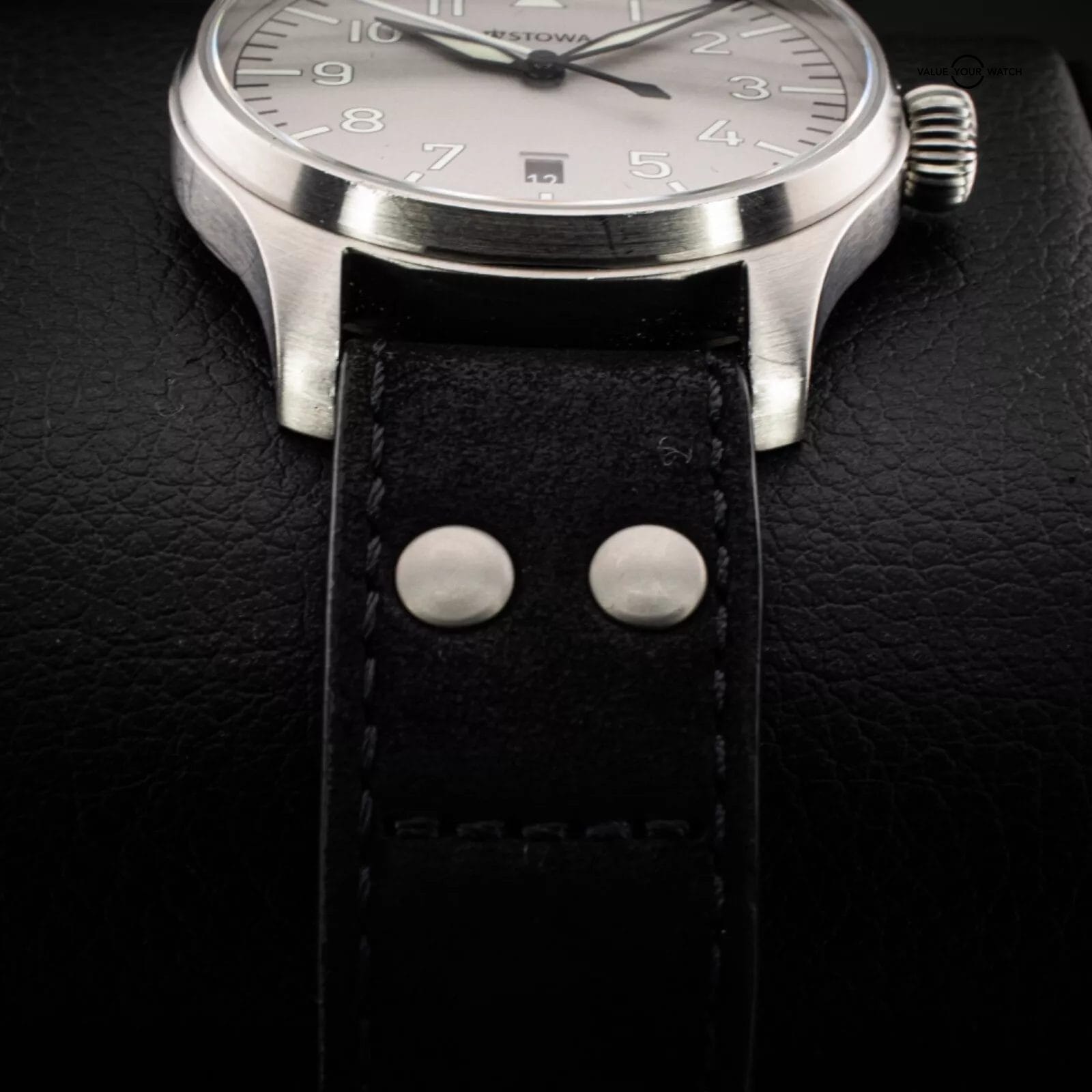 Stowa Flieger Classic 40 Ikarus – 40mm Titanium Dial Pilot Watch with B&P - Image 9