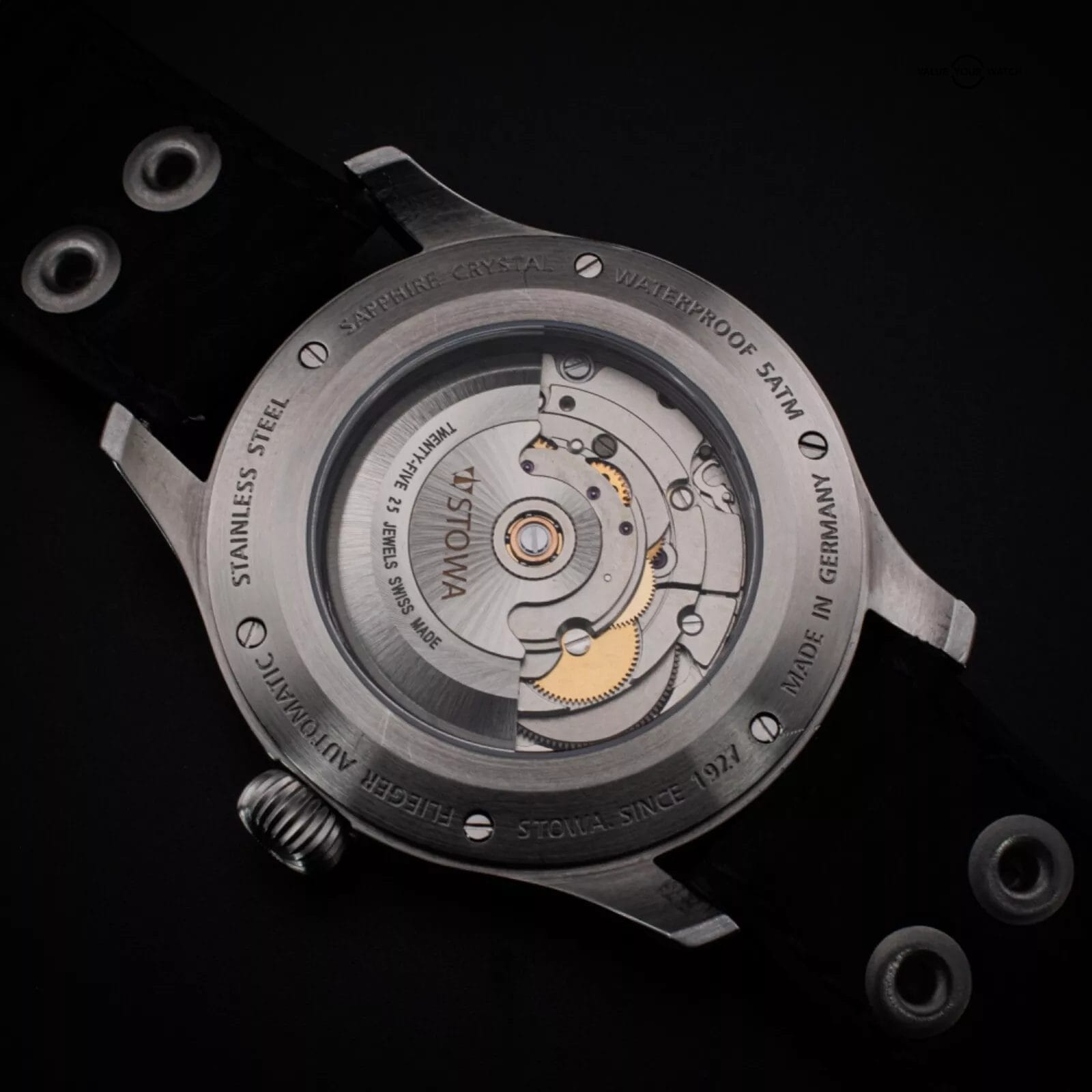 Stowa Flieger Classic 40 Ikarus – 40mm Titanium Dial Pilot Watch with B&P - Image 13