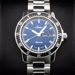 Sinn Day Date Men’s Automatic 41mm Men’s Blue Dial Watch, Ref. 104.013 w/ B&P