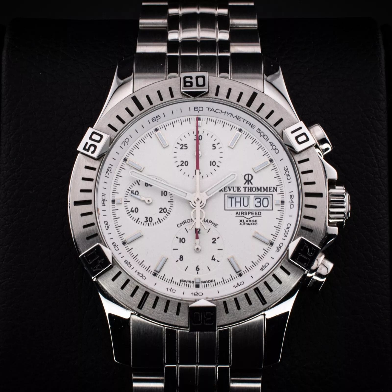 Revue Thommen Men's AirSpeed Silver Dial Automatic Watch, Ref. 16071.6128 w/ B&P