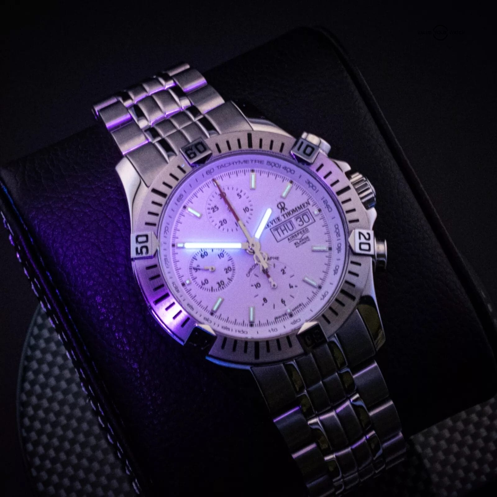 Revue Thommen Men's AirSpeed Silver Dial Automatic Watch, Ref. 16071.6128 w/ B&P - Image 6