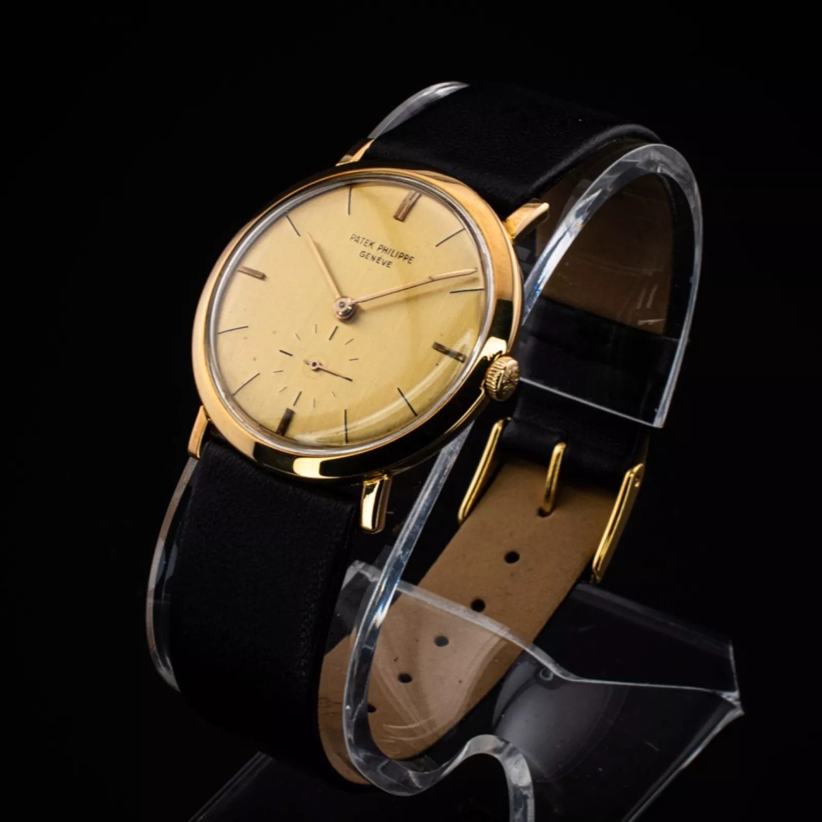 Patek Philippe Vintage 18k Calatrava Gold Dial Dress Watch, 33mm - Image 4