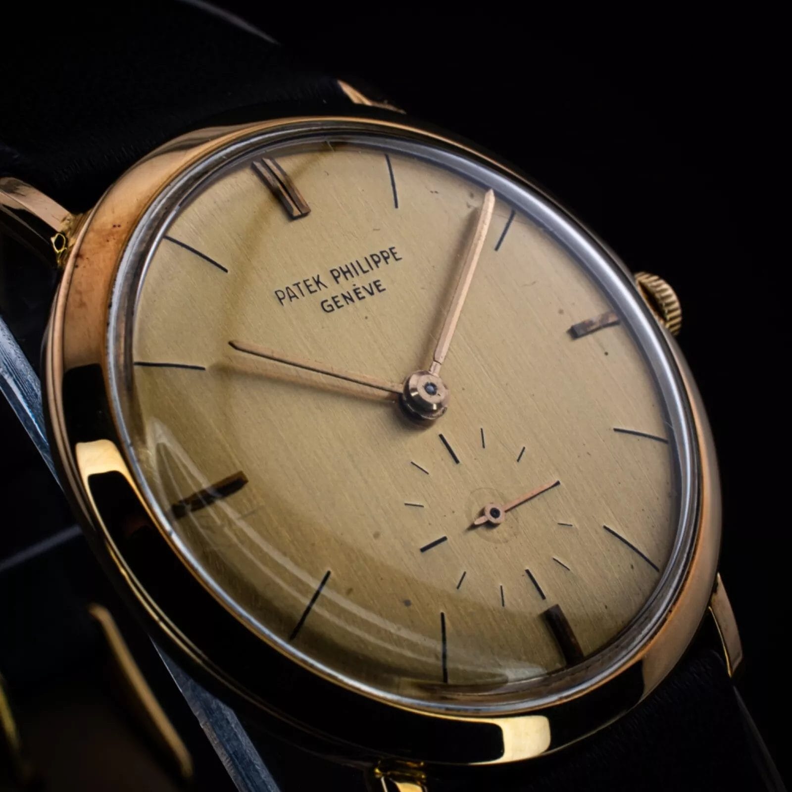 Patek Philippe Vintage 18k Calatrava Gold Dial Dress Watch, 33mm - Image 12