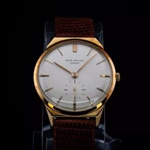 Patek Philippe Vintage 18k Calatrava White Dial Dress Watch, 33mm