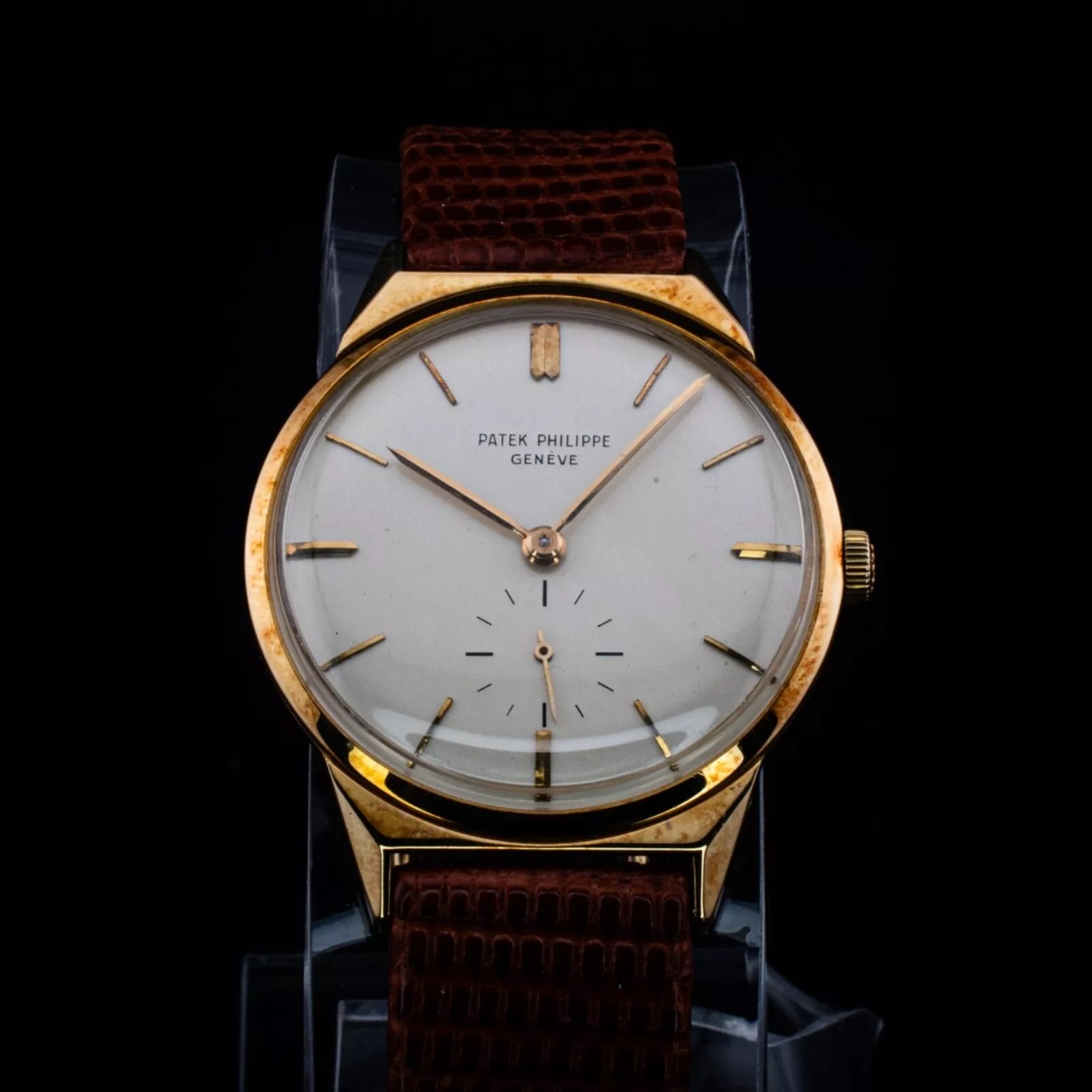 Patek Philippe Vintage 18k Calatrava White Dial Dress Watch, 33mm