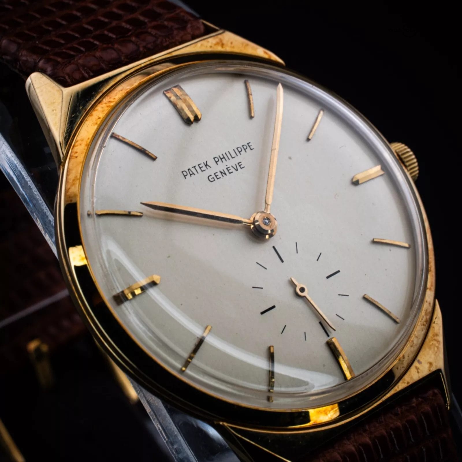 Patek Philippe Vintage 18k Calatrava White Dial Dress Watch, 33mm - Image 7