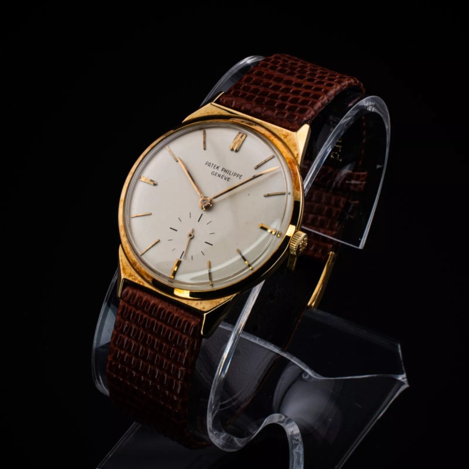 Patek Philippe Vintage 18k Calatrava White Dial Dress Watch, 33mm - Image 11