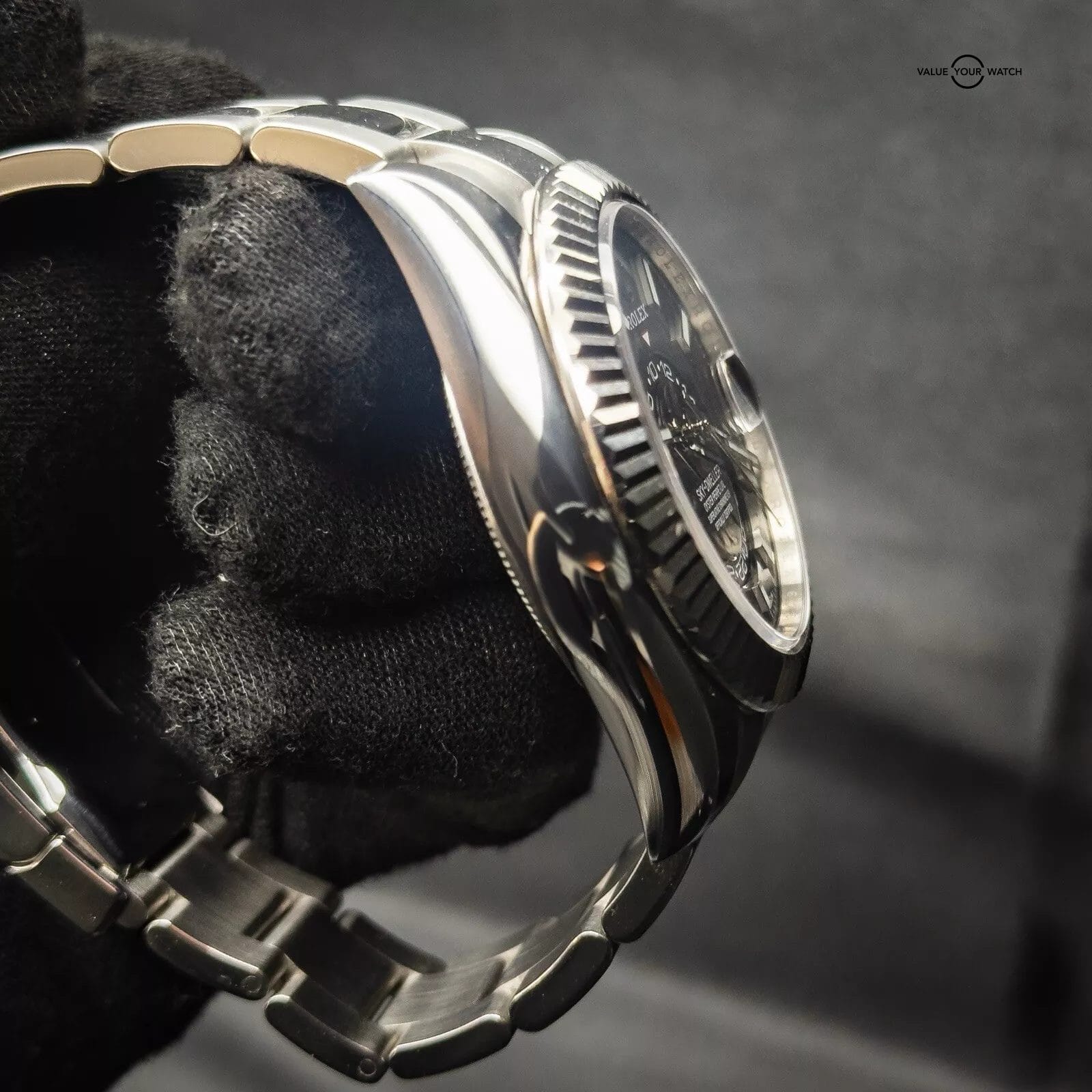 Rolex Sky-Dweller 326934 Complete Set Black Dial Oyster Bracelet Active Warranty - Image 9