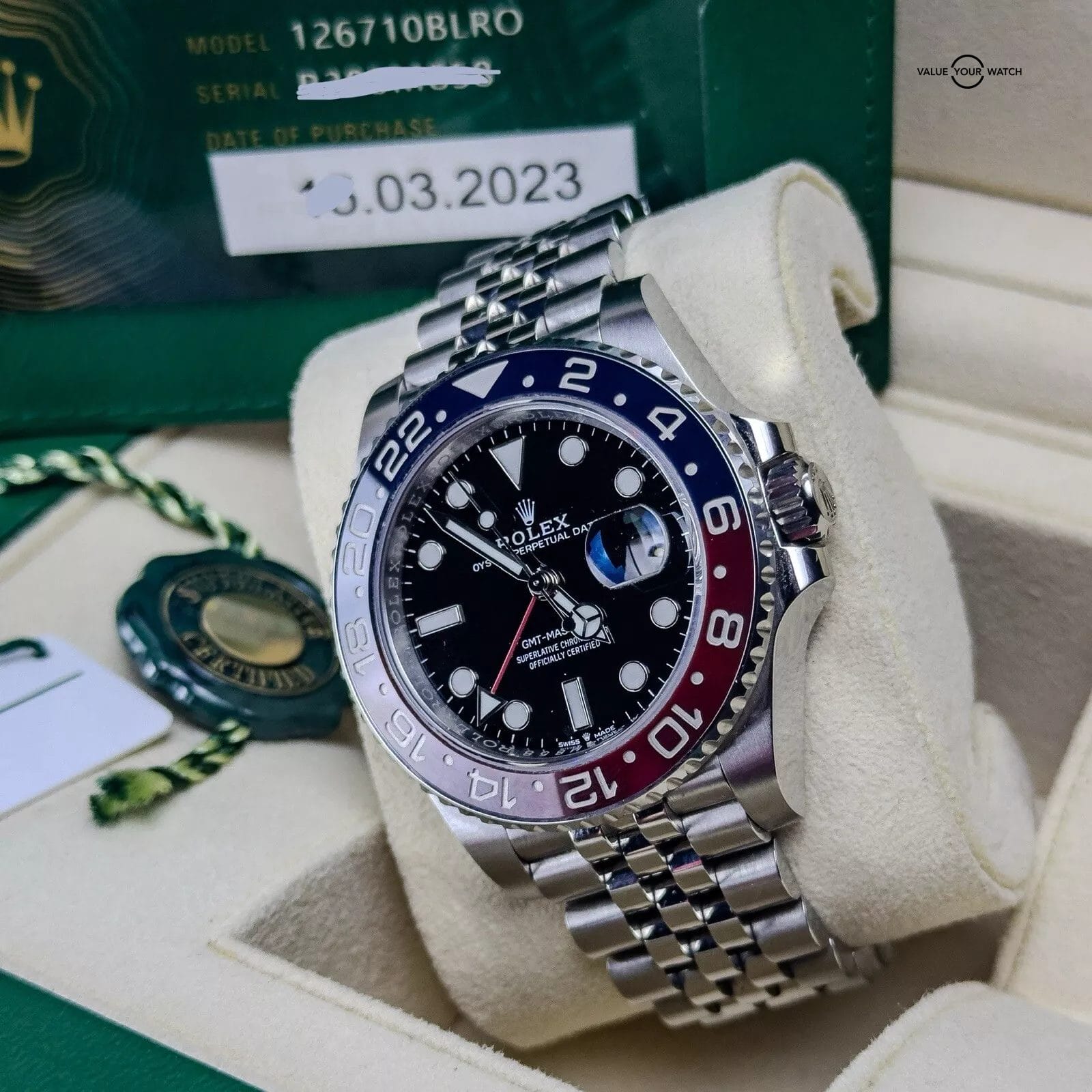 2023 Rolex GMT-Master II 126710BLRO Pepsi Jubilee Red Blue 40mm Complete Set - Image 7