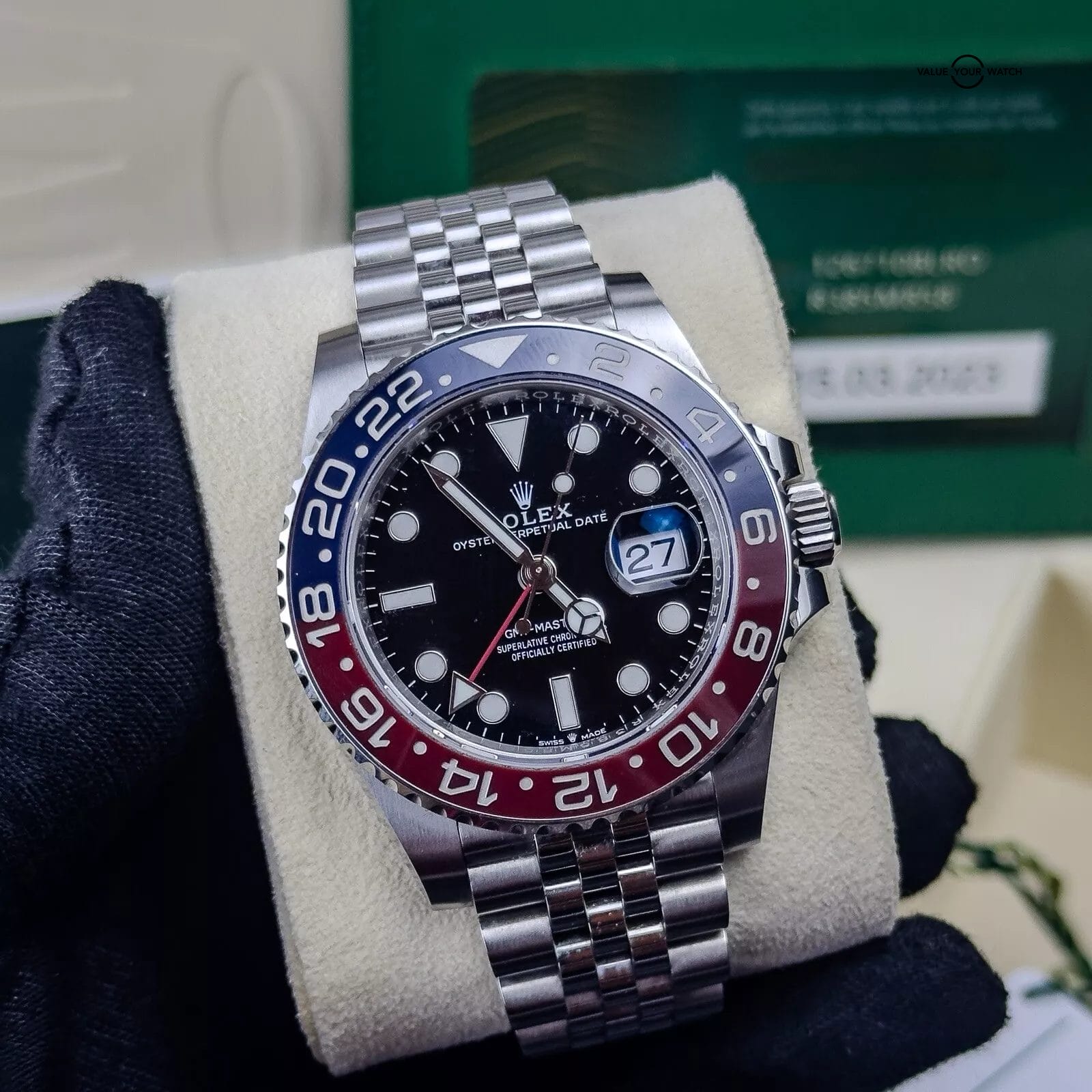 2023 Rolex GMT-Master II 126710BLRO Pepsi Jubilee Red Blue 40mm Complete Set - Image 13