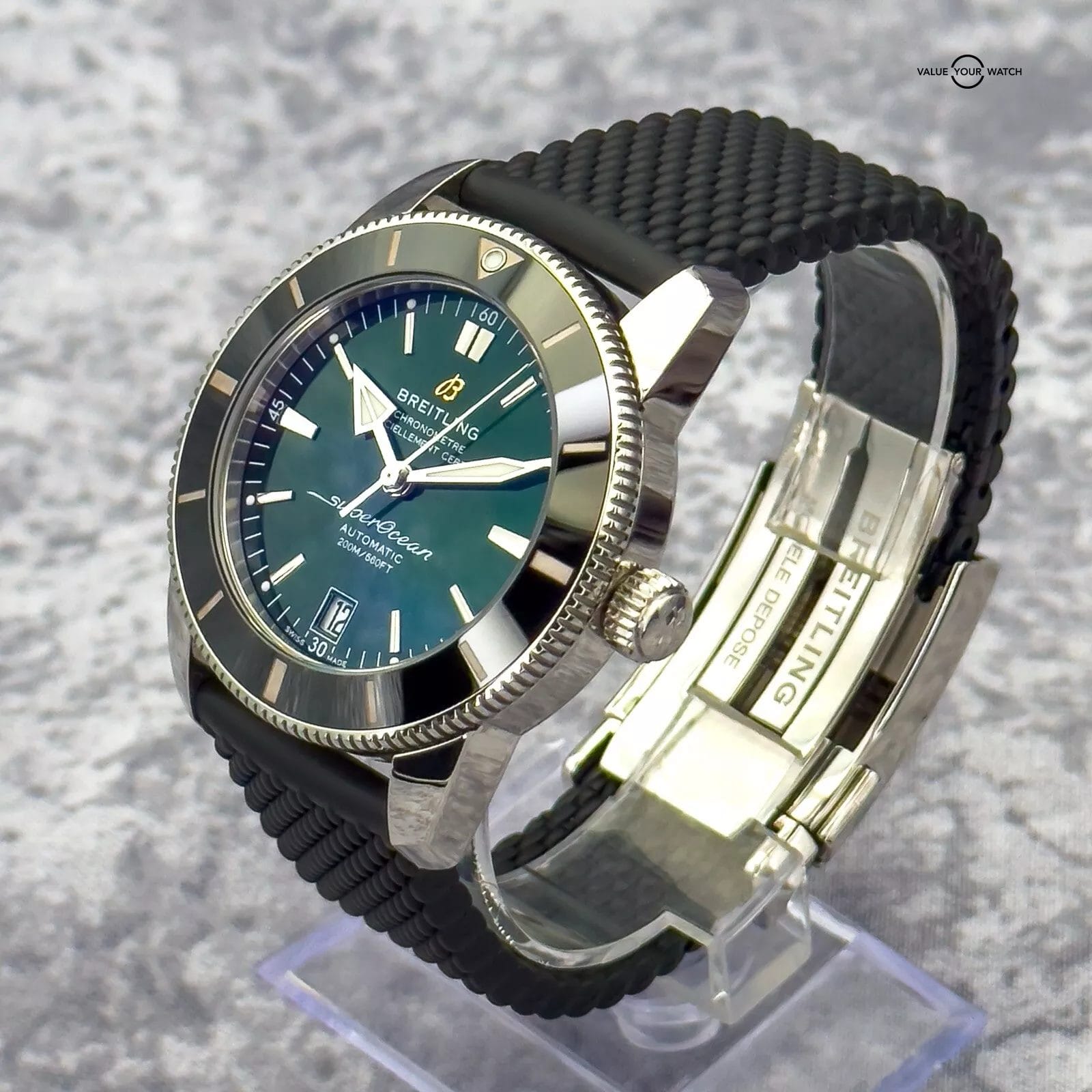 Breitling Superocean Heritage II 42mm Green Dial Box & Papers AB2010121L1S1 - Image 6