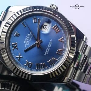 Rolex Datejust 2 41mm ref. 116334, blue Roman dial