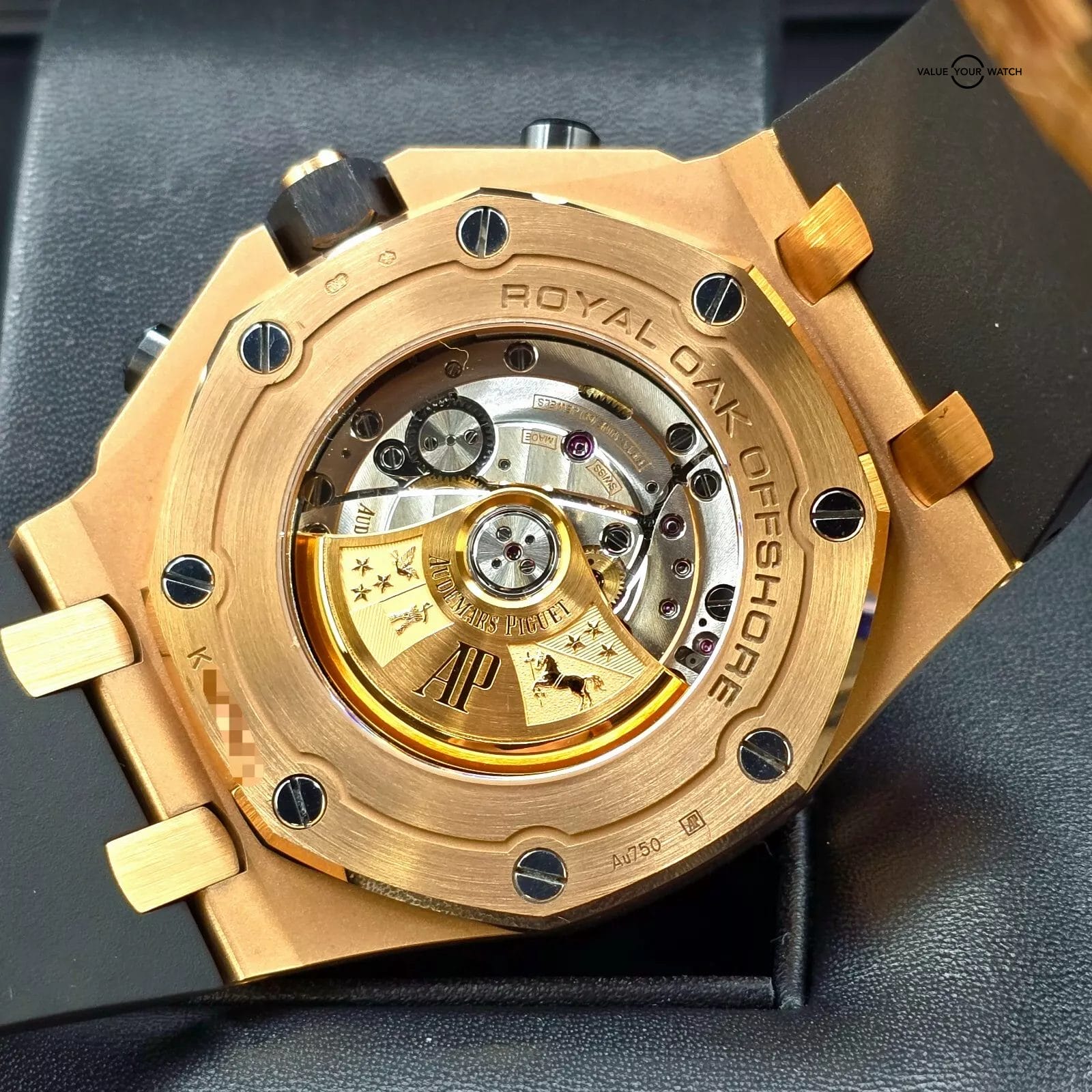 Audemars Piguet Royal OakOffshore Rose Gold, Black Dial "Half Brick"full set! - Image 8