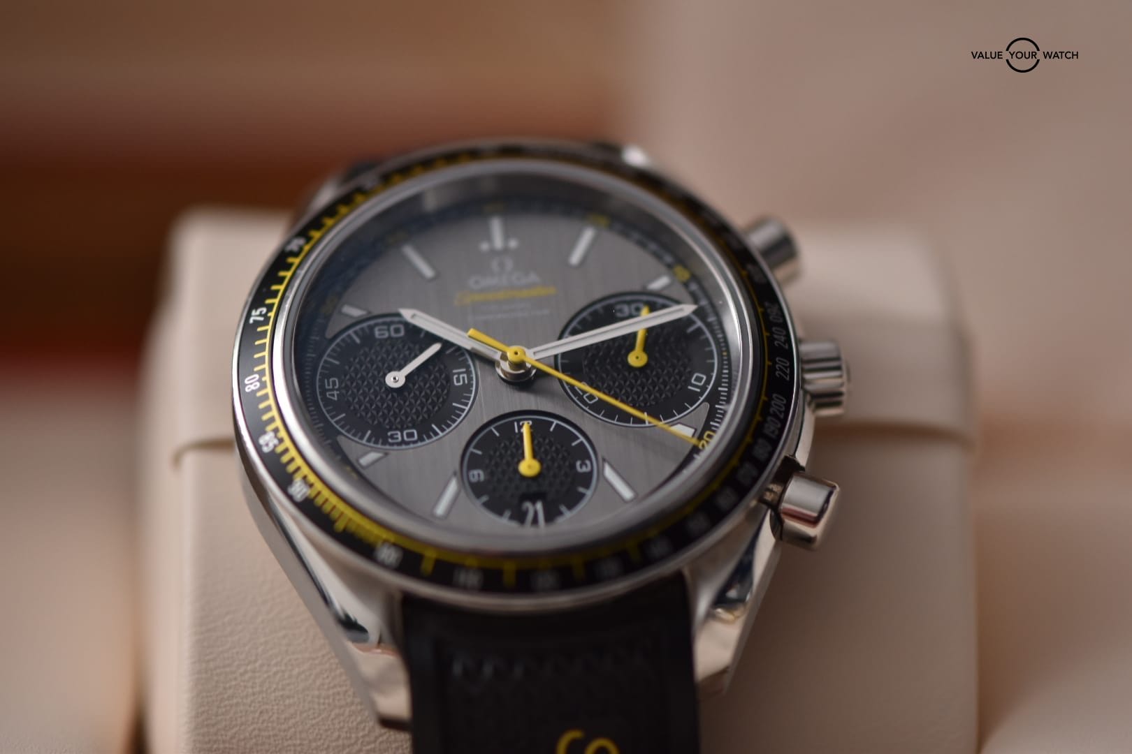 Omega Speedmaster Racing Full Set with Gray dial.