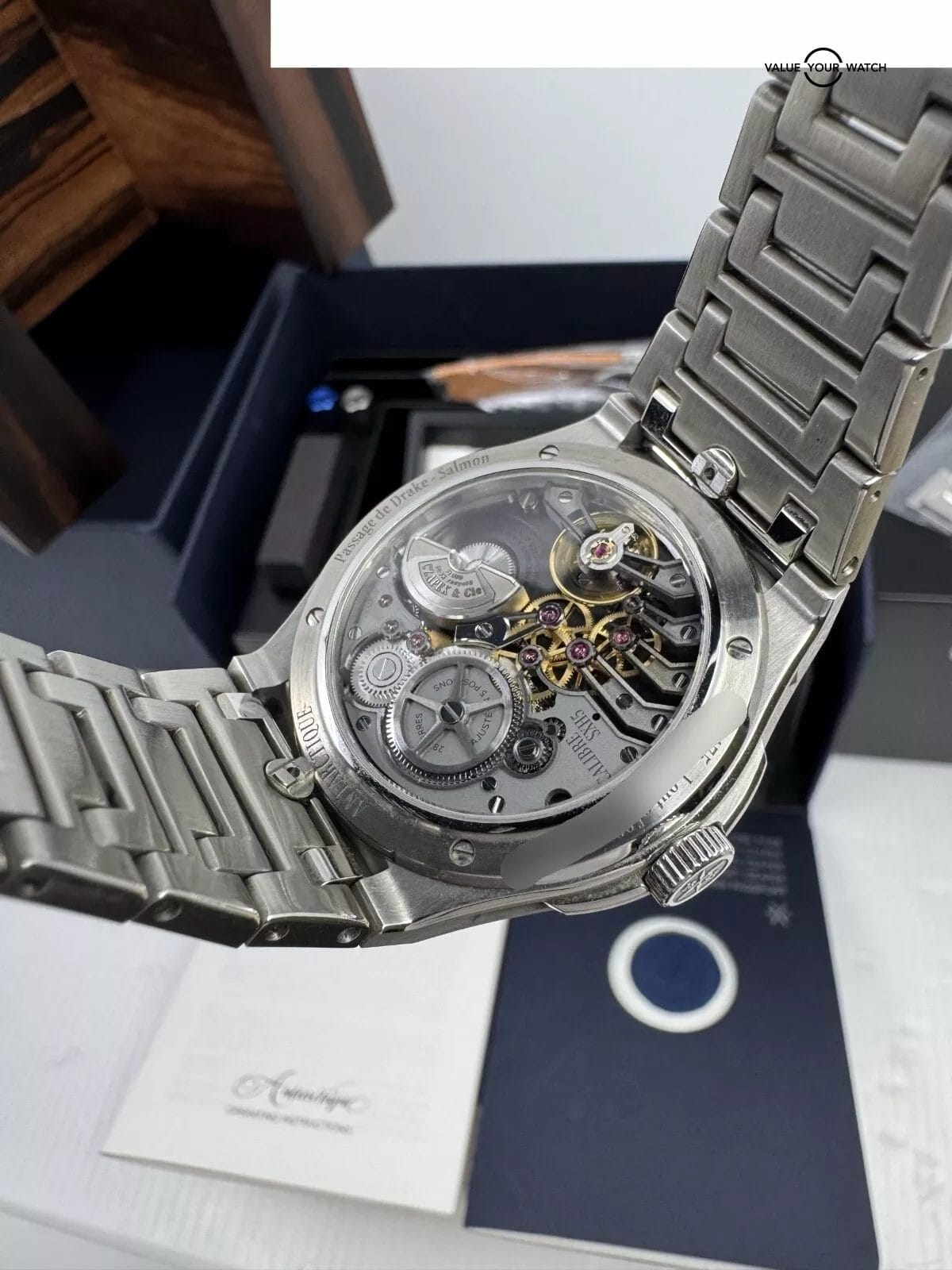 1/99 40.5mm Limited Passage de Drake Salmon Czapek Steel Complete Antarctique - Image 3