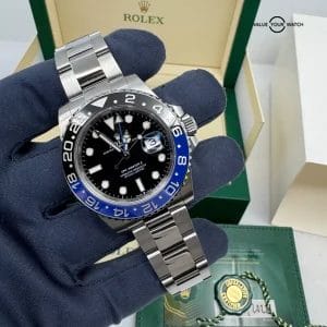 2022 MINT Complete Blue Black Ceramic Bezel Oyster Bracelet GMT-Master II Rolex