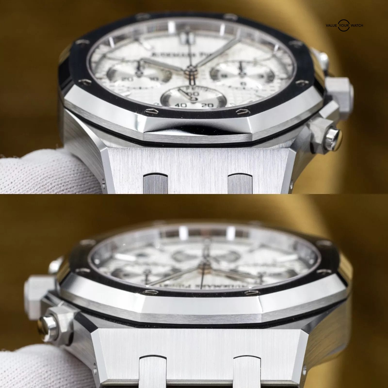 BRAND NEW 2024 Audemars Piguet Royal Oak Chrono Silver White Dial 41mm 26240st - Image 6