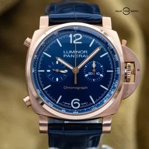 Panerai Luminor Chrono Goldtech Blu Notte Rose Gold 44mm PAM01111 1111 2021