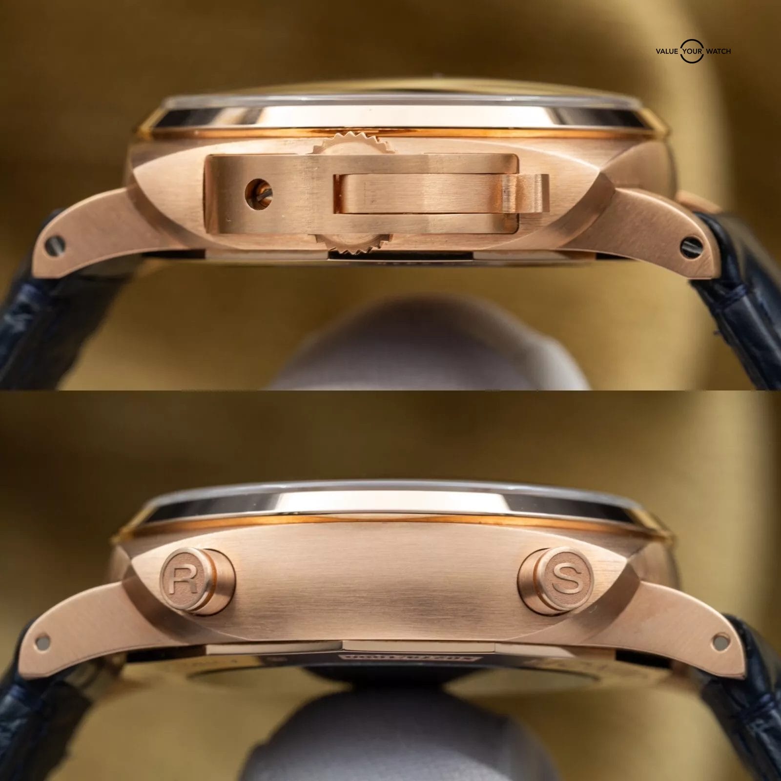 Panerai Luminor Chrono Goldtech Blu Notte Rose Gold 44mm PAM01111 1111 2021 - Image 8