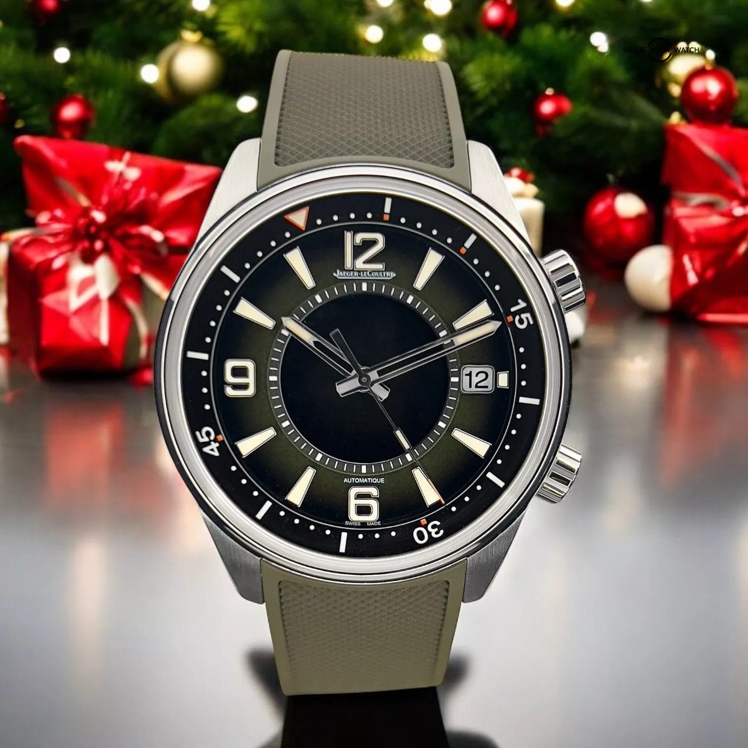 Jaeger-LeCoultre Polaris Date Boutique Exclusive Green Men's Watch - Q906863J