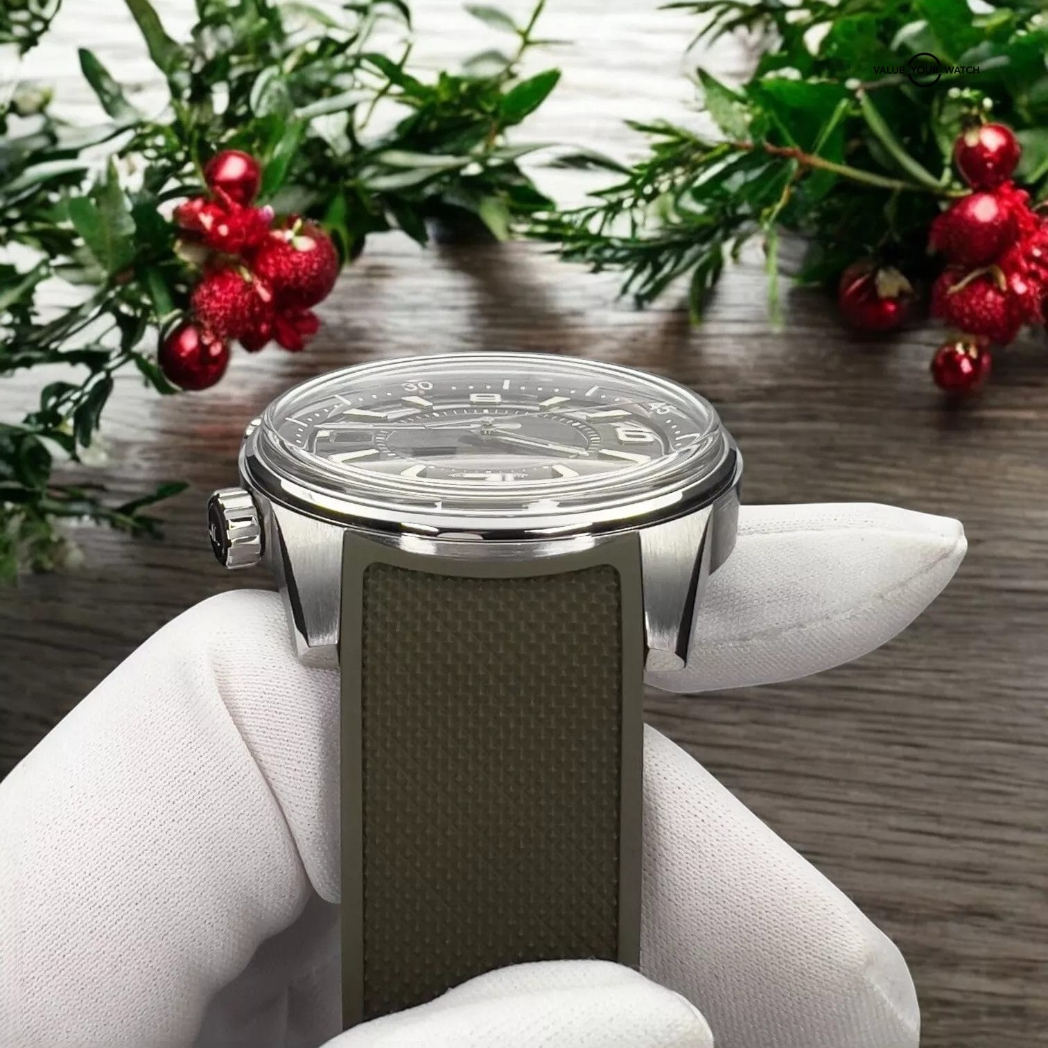 Jaeger-LeCoultre Polaris Date Boutique Exclusive Green Men's Watch - Q906863J - Image 9