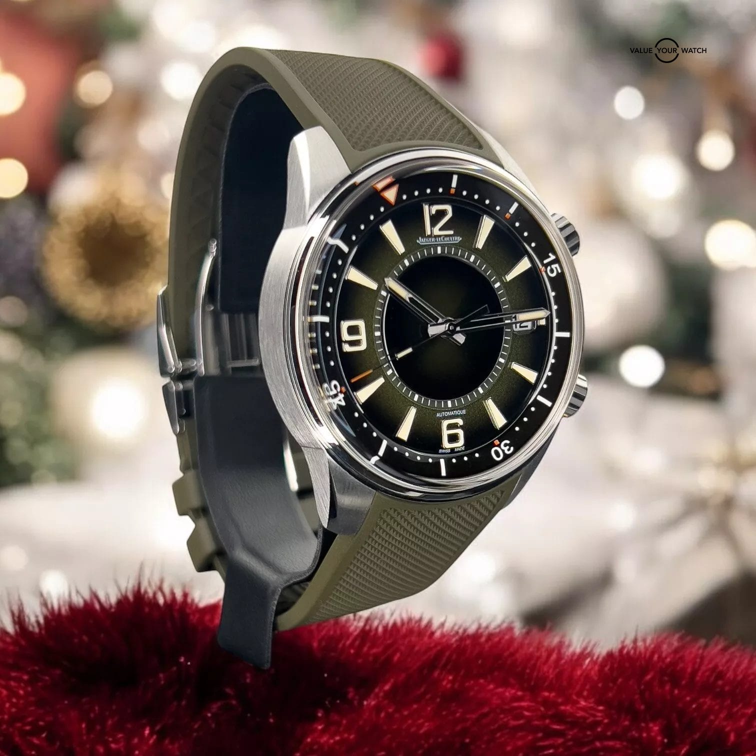 Jaeger-LeCoultre Polaris Date Boutique Exclusive Green Men's Watch - Q906863J - Image 12