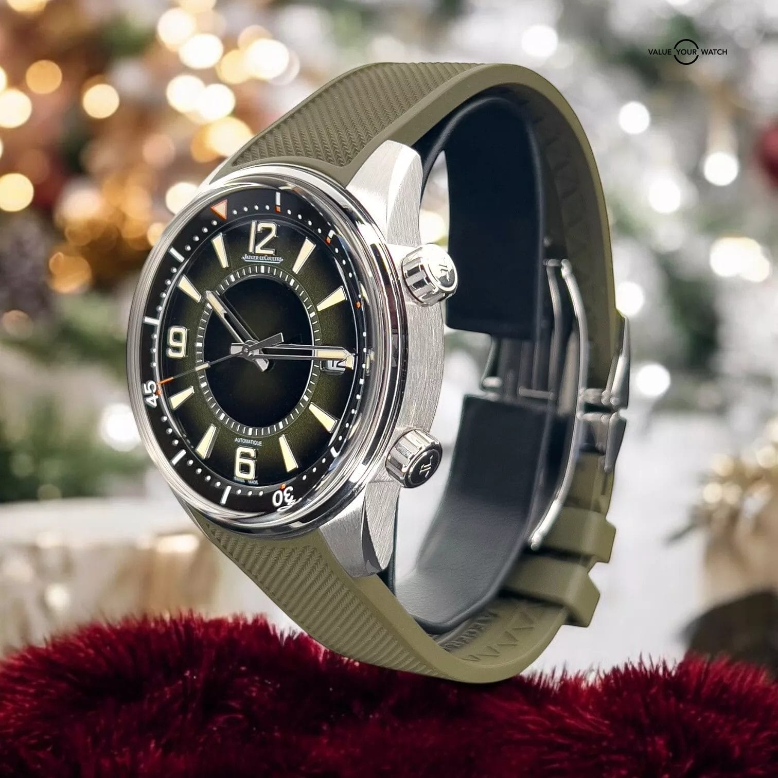 Jaeger-LeCoultre Polaris Date Boutique Exclusive Green Men's Watch - Q906863J - Image 13