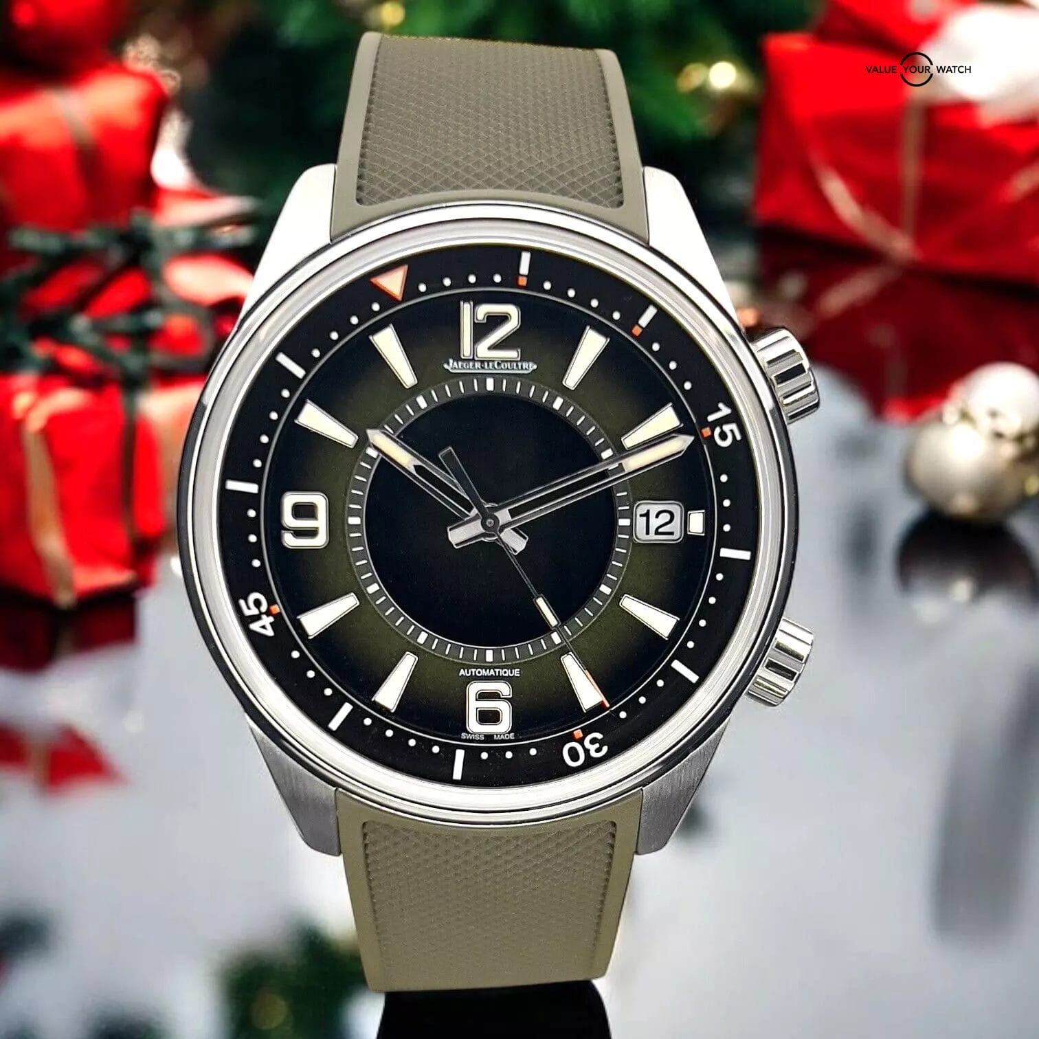 Jaeger-LeCoultre Polaris Date Boutique Exclusive Green Men's Watch - Q906863J - Image 14