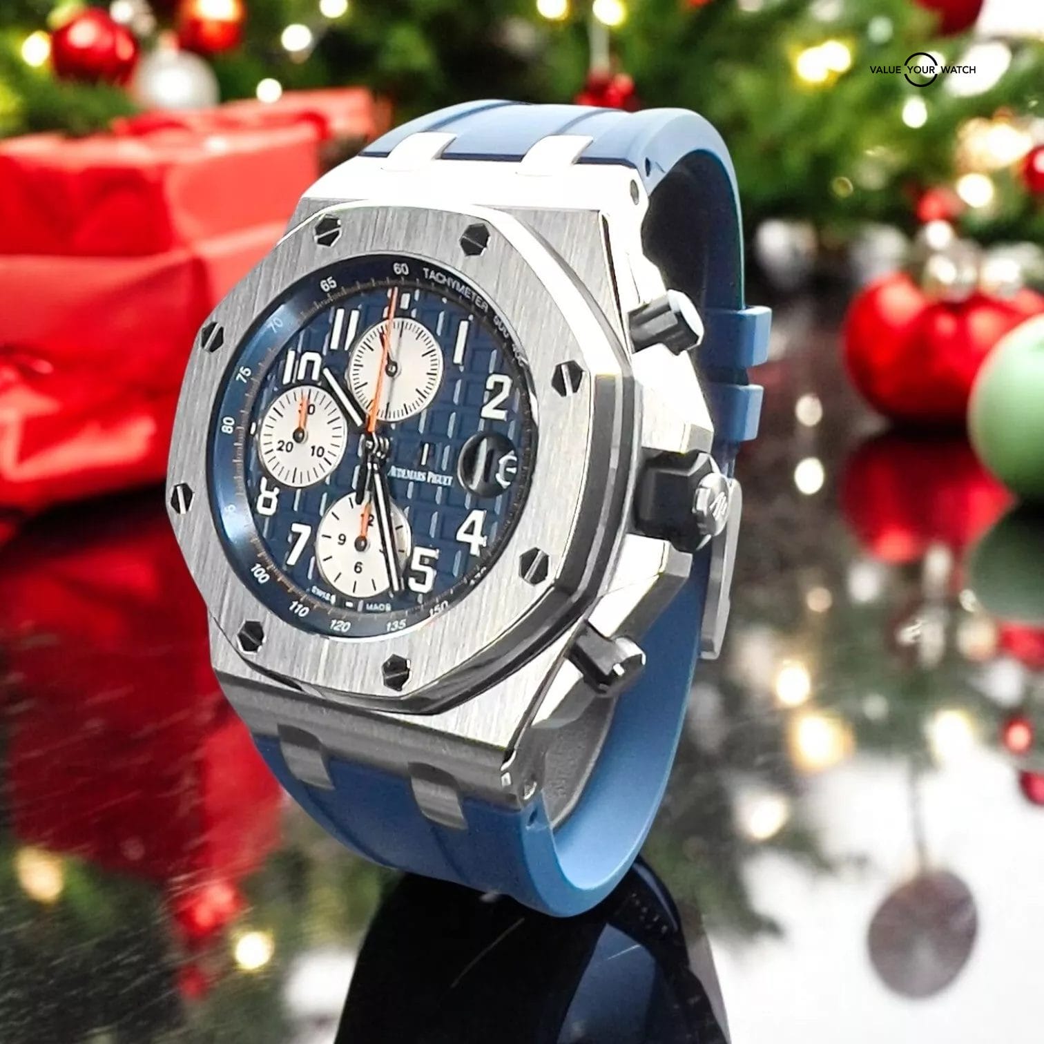 Audemars Piguet Royal Oak Offshore Blue Dial 42mm 26470ST.OO.A027CA.01 Full Set! - Image 8