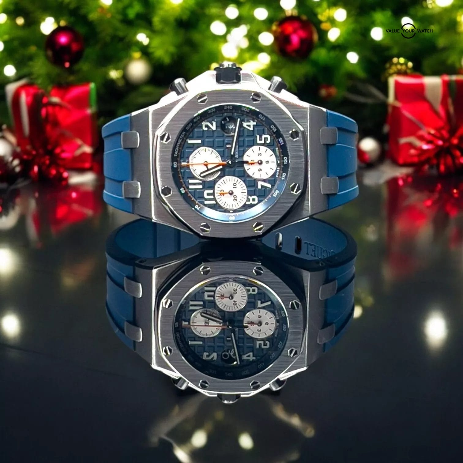 Audemars Piguet Royal Oak Offshore Blue Dial 42mm 26470ST.OO.A027CA.01 Full Set! - Image 12