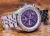 Breitling Bentley Motors 49 Purple Dial *RARE FIND* Box Bracelet Auto A25362