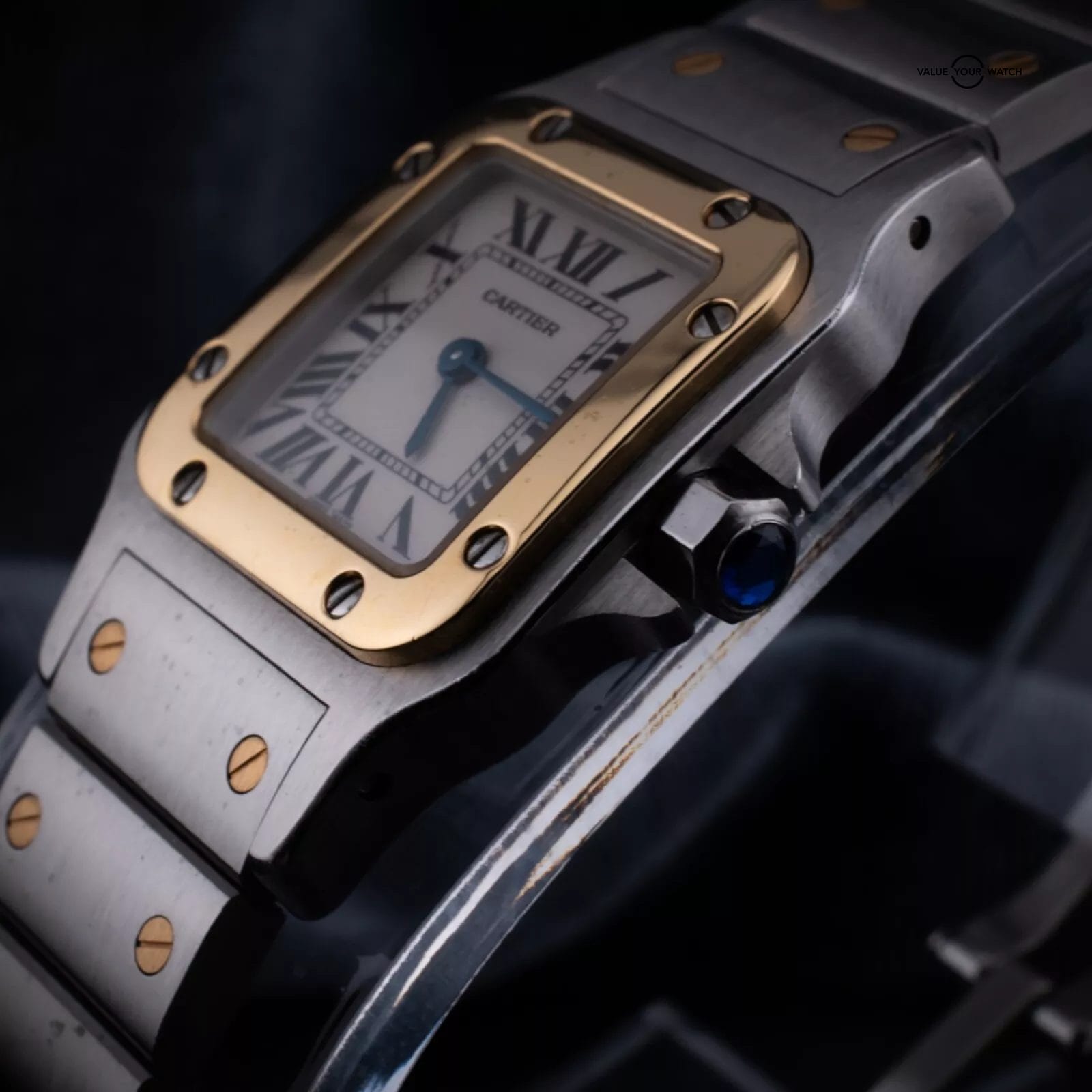 Cartier Santos Galbée Watch 1567, Ref. W20012C4 with Box - Image 6