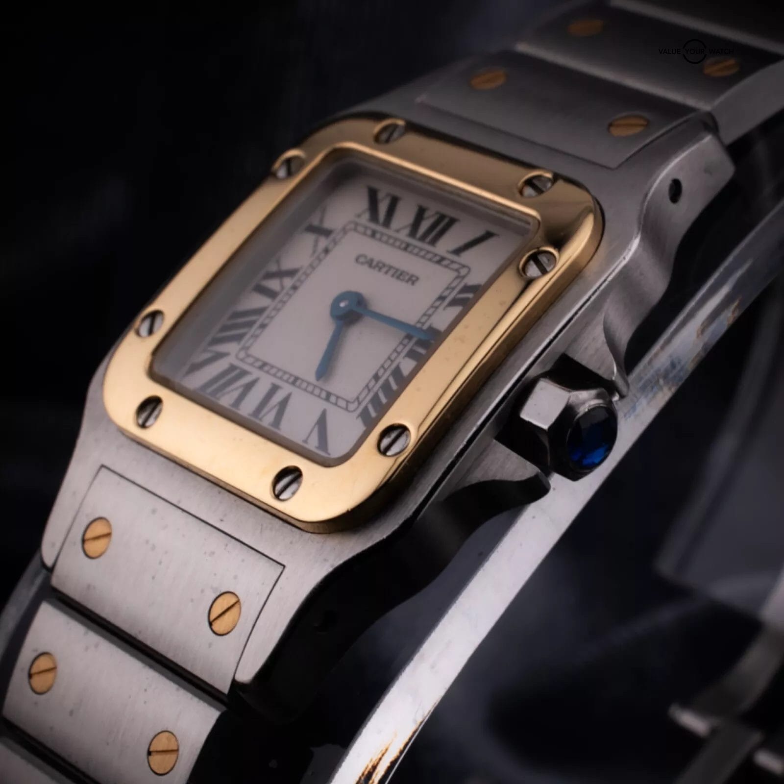 Cartier Santos Galbée Watch 1567, Ref. W20012C4 with Box - Image 9