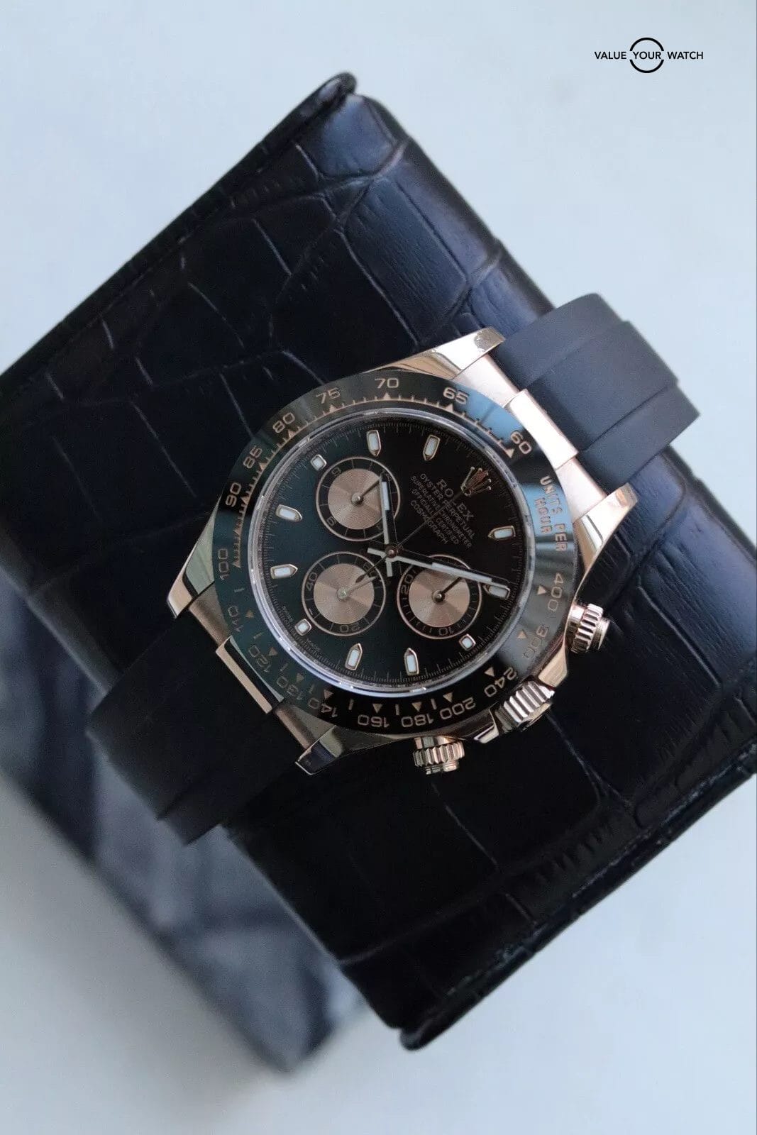 2021 Rolex Daytona 116515ln | Everose Gold x Oysterflex - Image 7