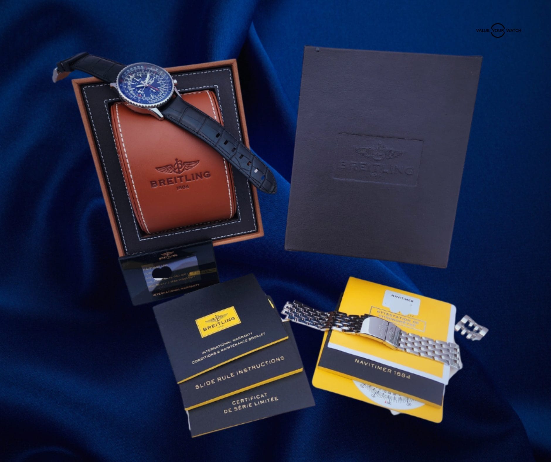 Breitling Navitimer 1884 Limited Edition Black Dial 46mm A2135024 BE62 Complete Set WARRANTY