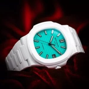 Patek Philippe Nautilus 5711 White Ceramic Tiffany AET Remould Lefkada Blue BNIB