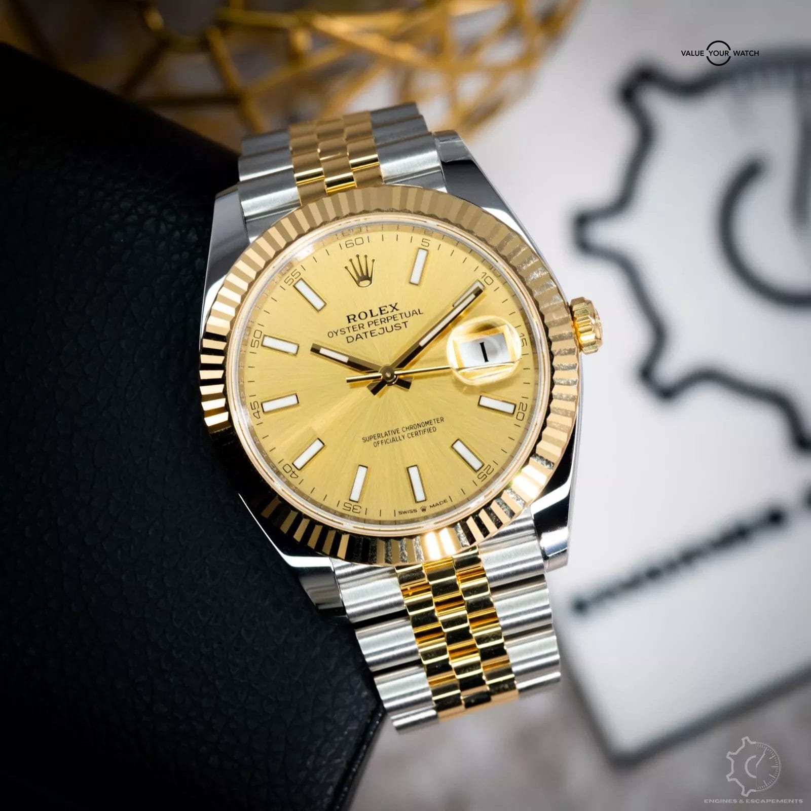 2024 Rolex Datejust 126333 Yellow Gold Jubilee Bracelet BNIB Complete