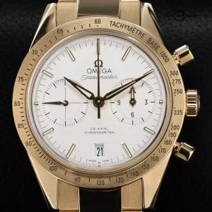 Omega Speedmaster 57 Chronograph, 41.5mm, solid 18k yellow gold case