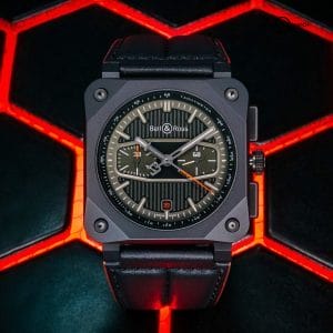 Bell &amp; Ross Limited Edition BlackTrack Chronograph BOX &amp;PAPERS BR0394-BTR-DE/SCA